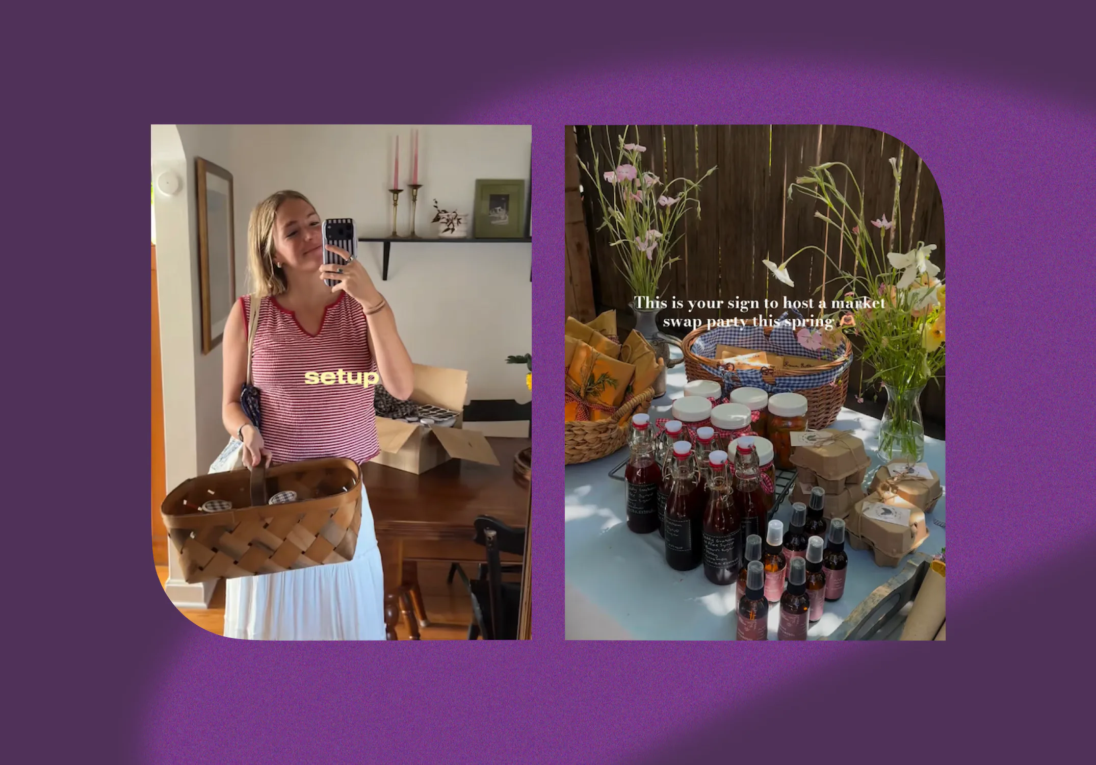 How to host a "farmer's market" party.