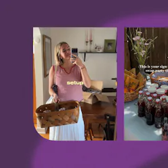 How to host a "farmer's market" party.