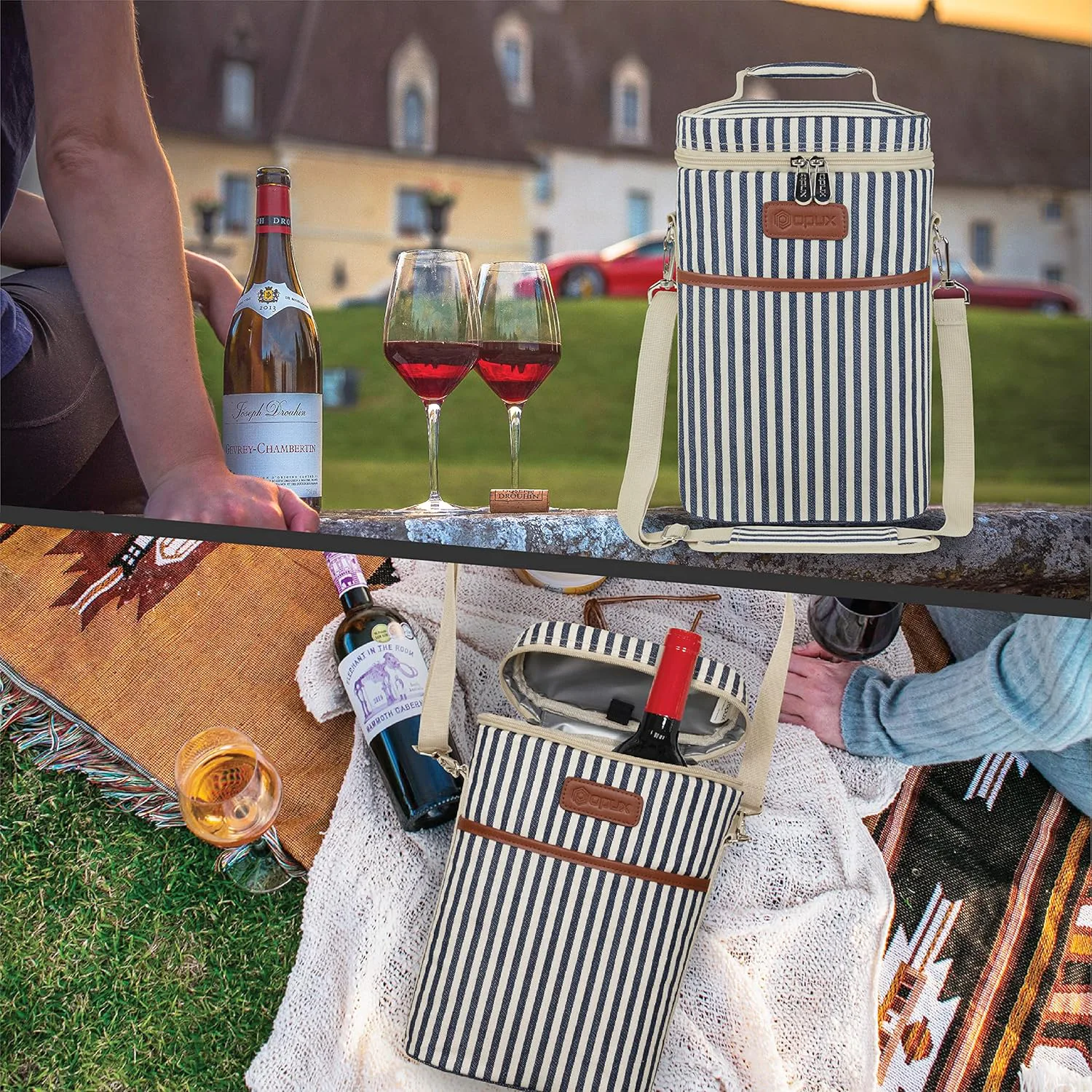 opux Wine Bottle Carrier Tote