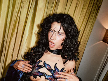 Odessa A'zion in her custom Valentino look for her first Met Gala.