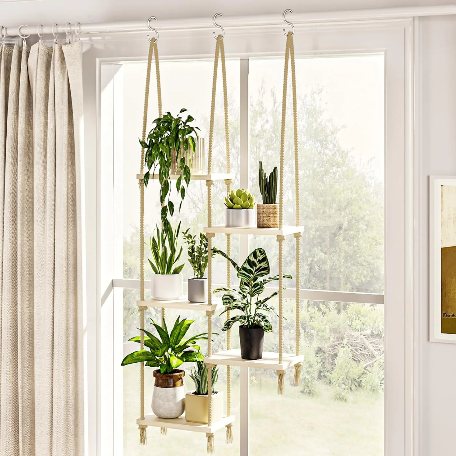 Bamworld Hanging Plant Shelves