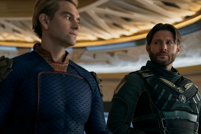 Antony Starr and Jensen Ackles in The Boys