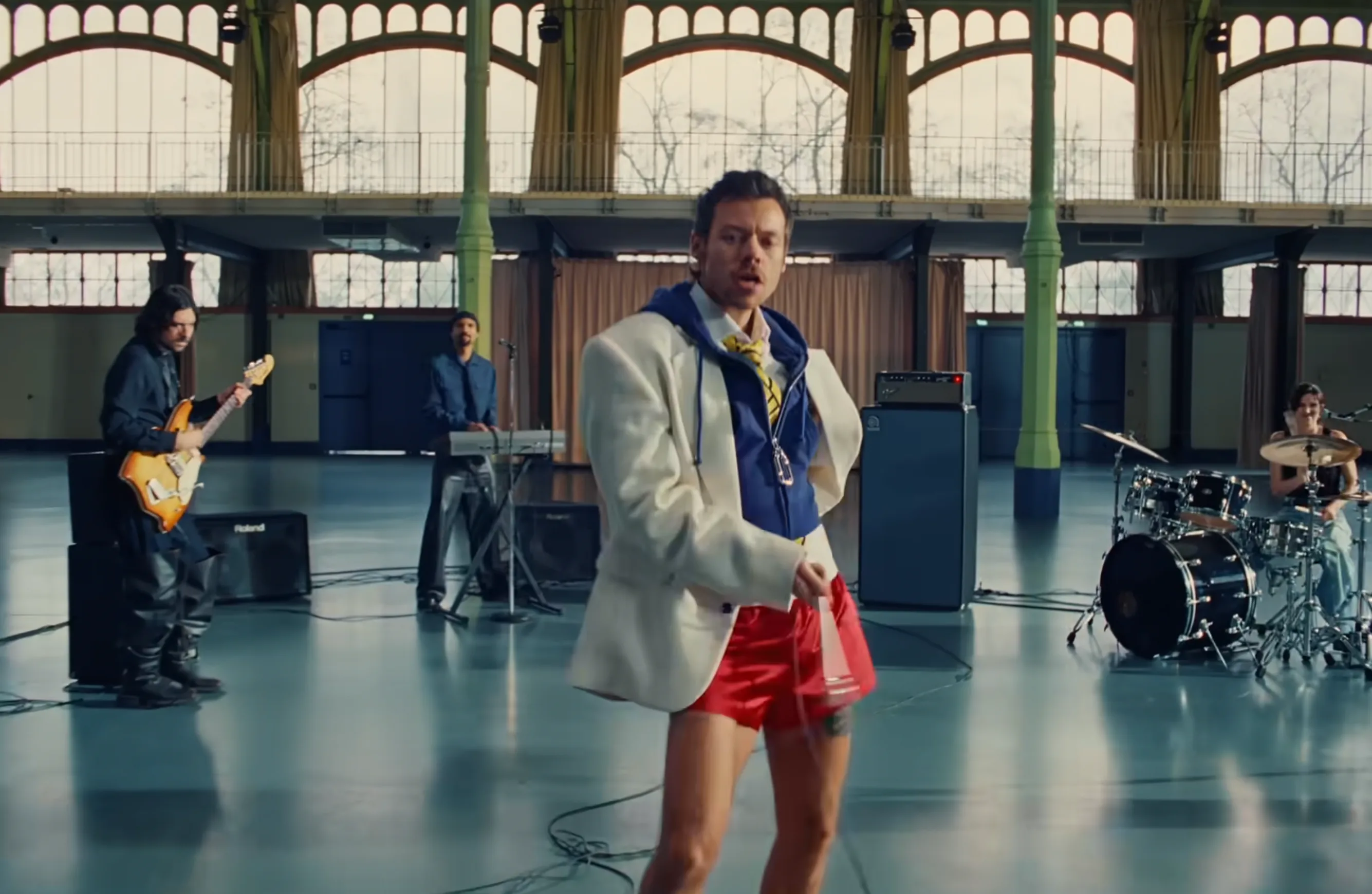 Harry Styles filmed his music video for "Dance No More" in France. 