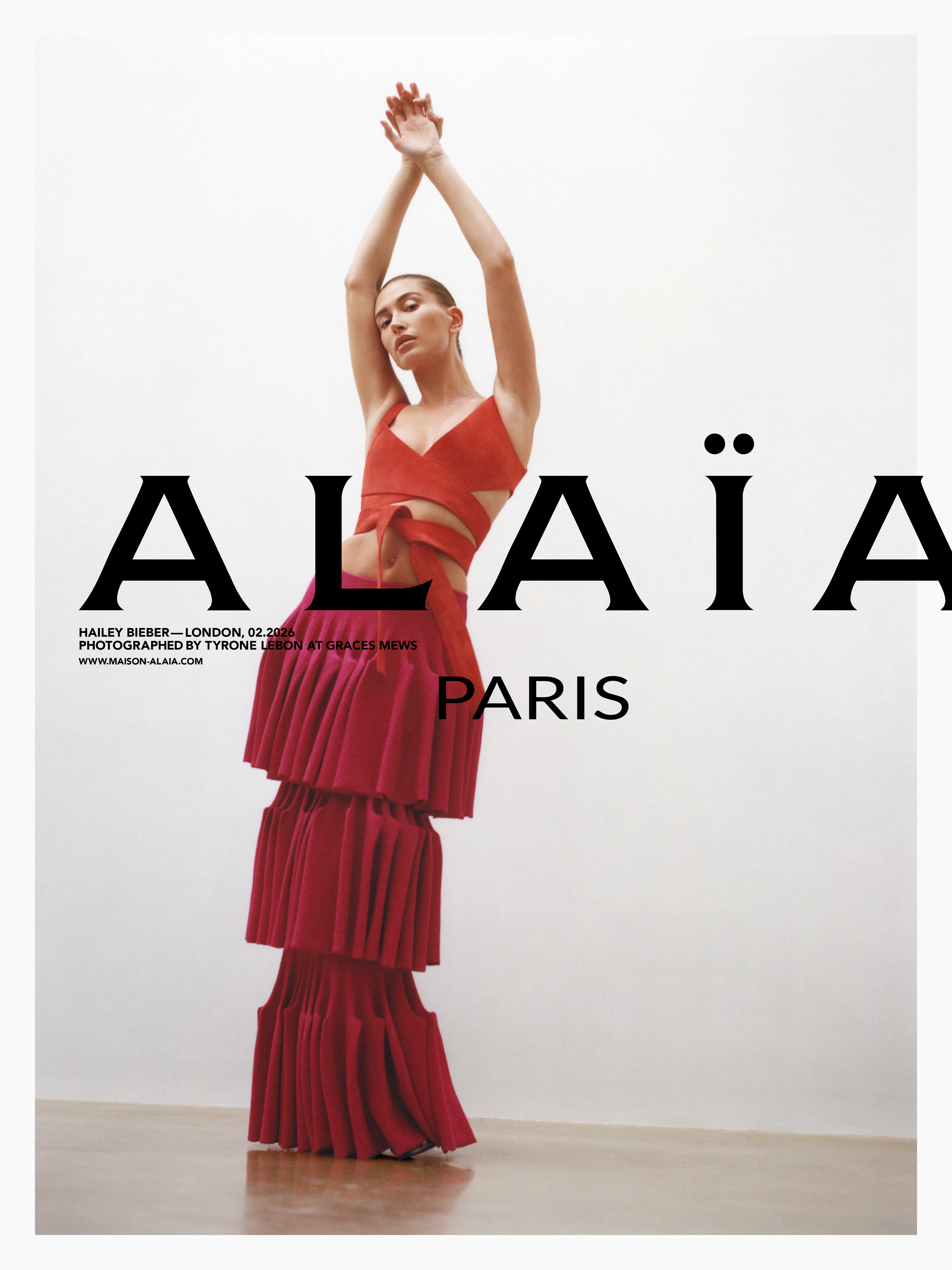Hailey Bieber Fronted Alaïa’s Summer ’26 Campaign 
