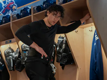 Belmont Cameli as Garrett Graham in Off Campus. Photo via Prime Video