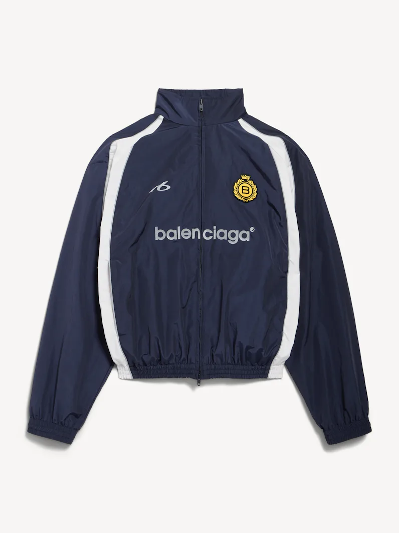 Soccer Tracksuit Jacket in Marine Blue