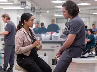 Shabana Azeez dishes on the future of Mateo in 'The Pitt' Season 3.