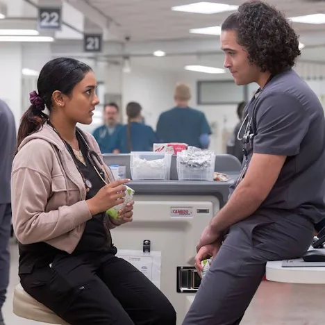 Shabana Azeez dishes on the future of Mateo in 'The Pitt' Season 3.