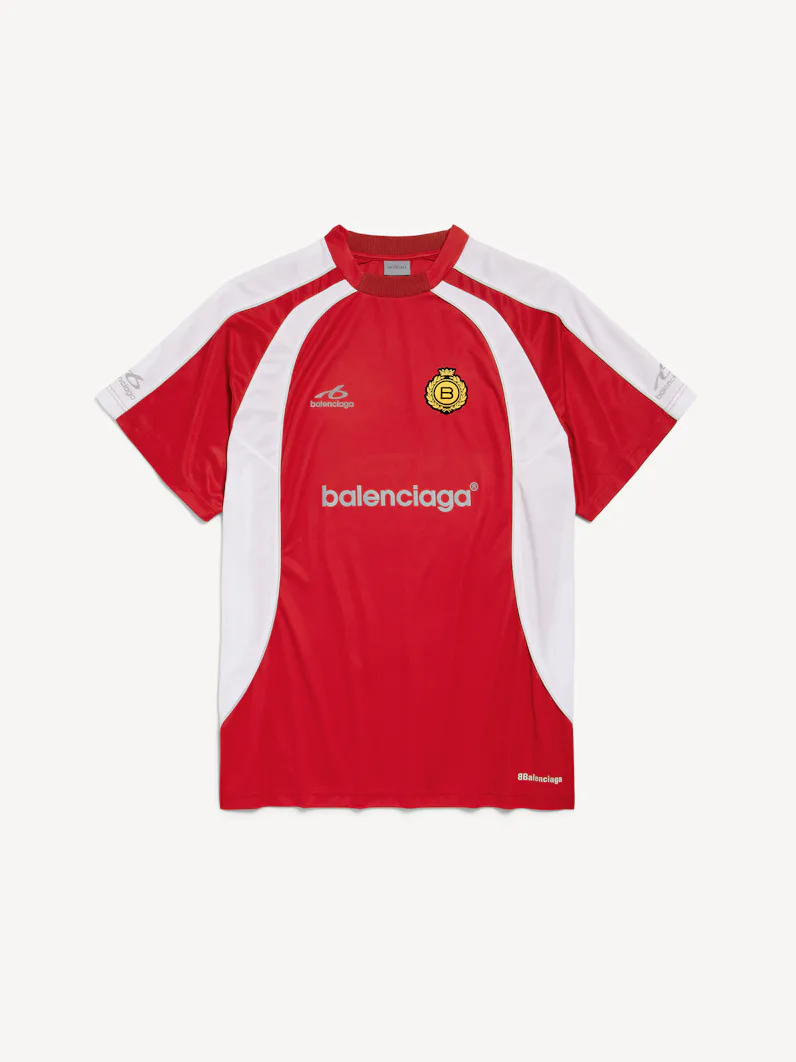 Soccer Oversized T-Shirt in Red