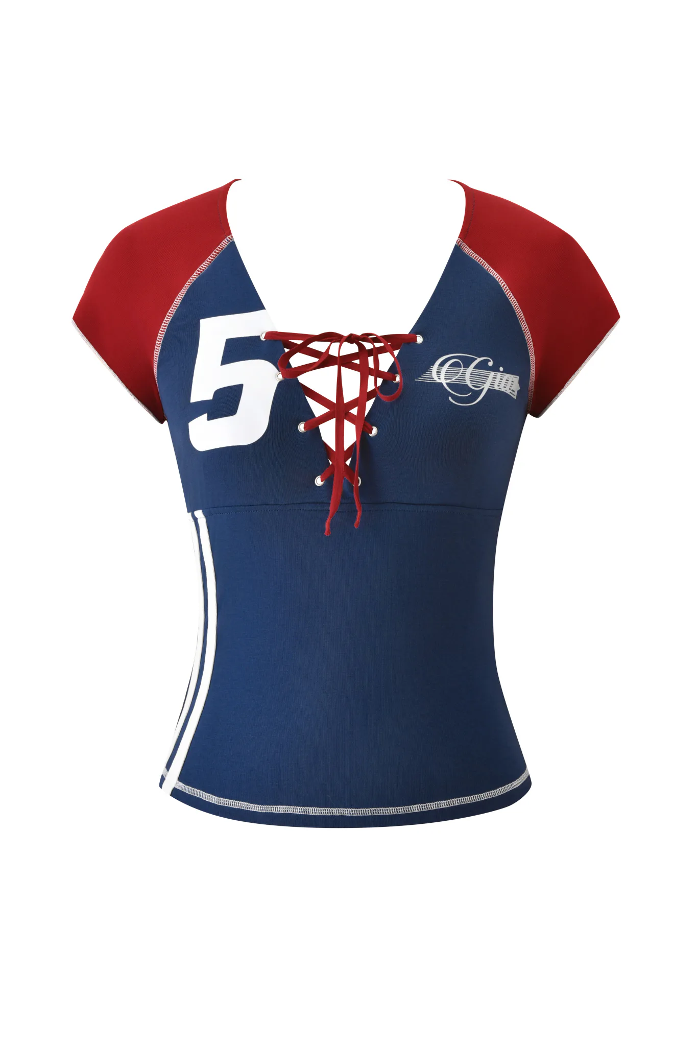 Novia Lace-Up T-Shirt and Headband
