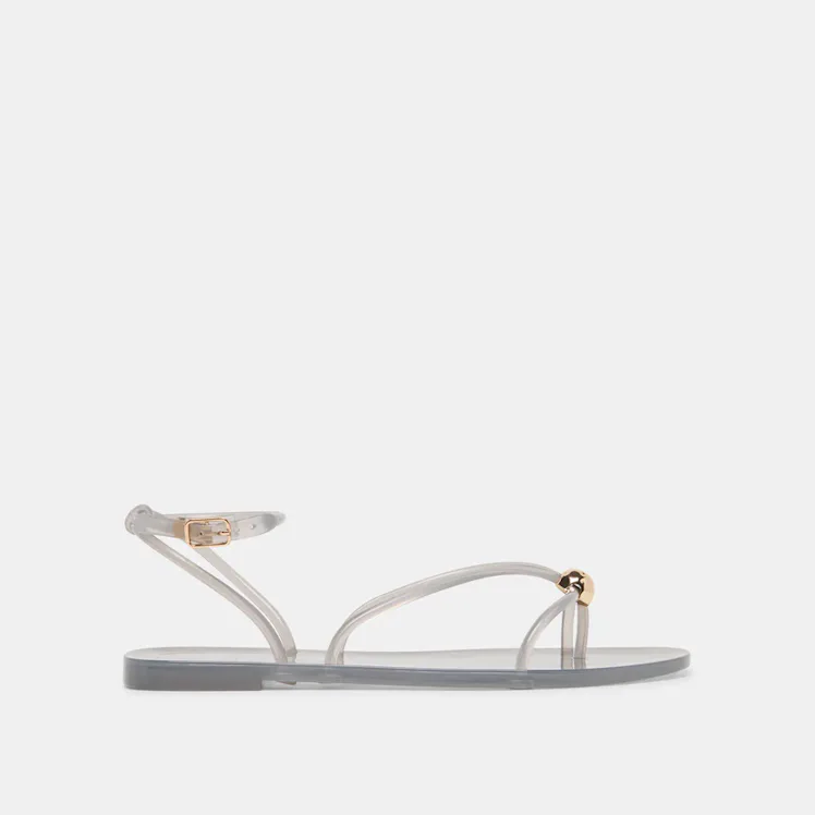 Kenley Vinyl Sandals Smoke Jelly