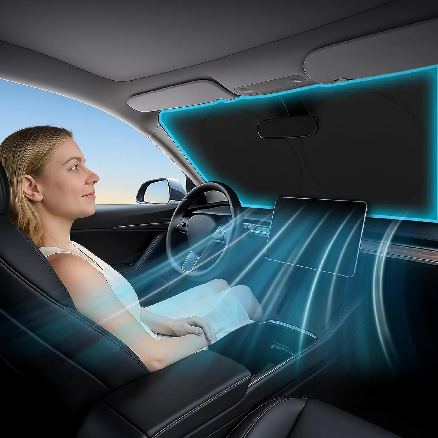 Magnelex Car Windshield Sunshade