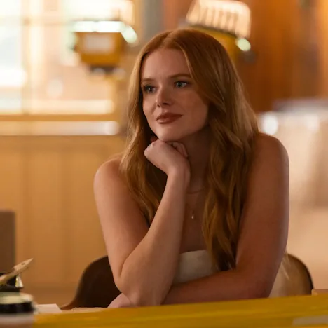 Abigail Cowen speaks about Delilah's kiss with a woman in the 'Every Year After' Season 1 finale.