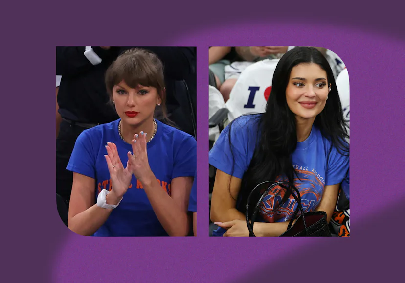 Taylor Swift & Kylie Jenner Share Hug At Knicks Game