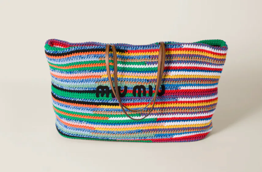 Multicolored Crochet Tote Bag