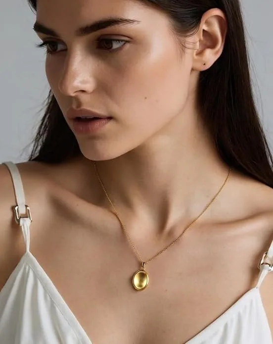 B BBPM Worry Stone Necklace 