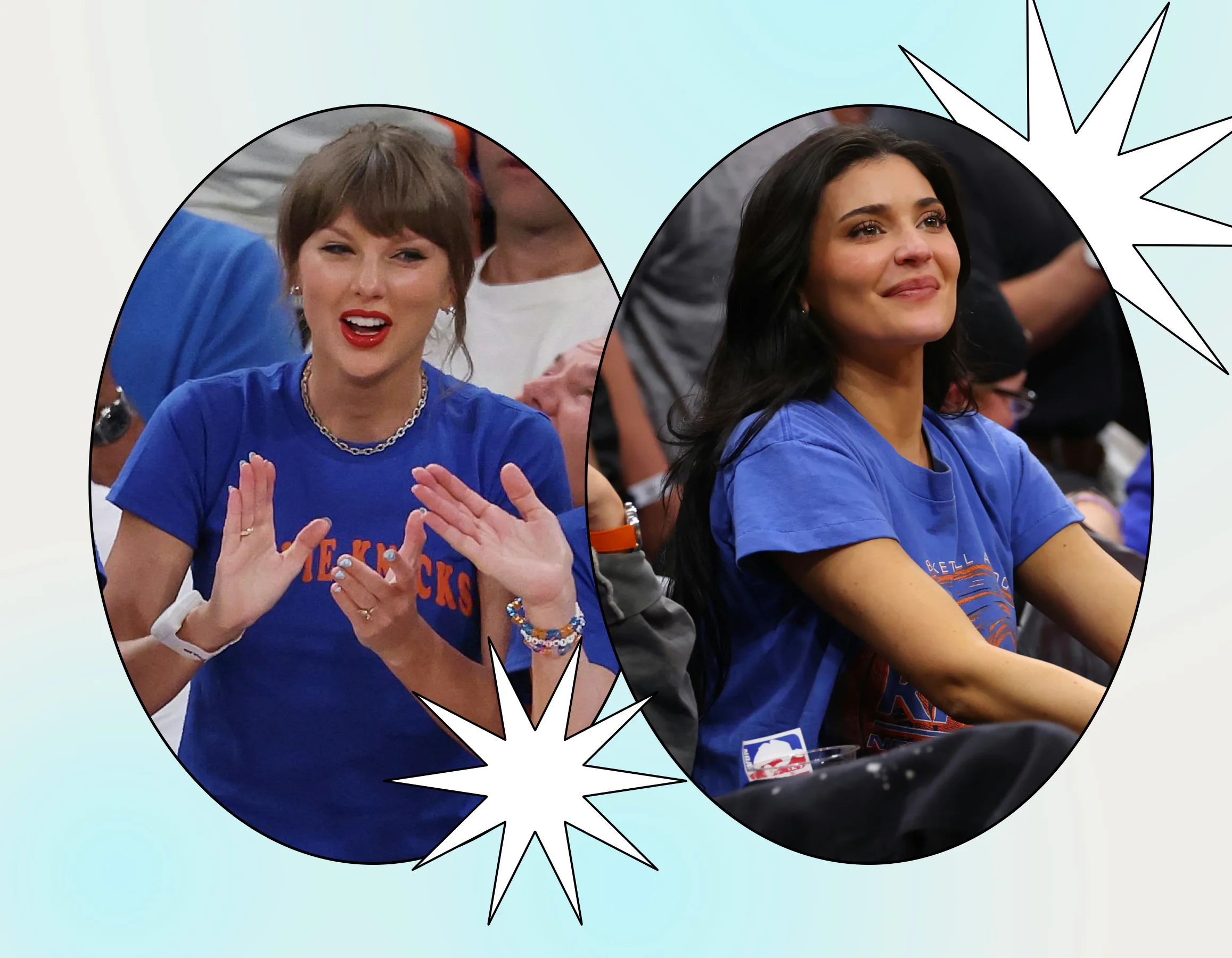 Taylor Swift and Kylie Jenner's body language at Knicks Game 4 was "tense."