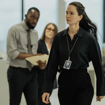 Katherine Waterston in 'The Agency' Season 2