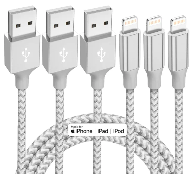 Bkayp iPhone Charger 10-foot (3-Pack)