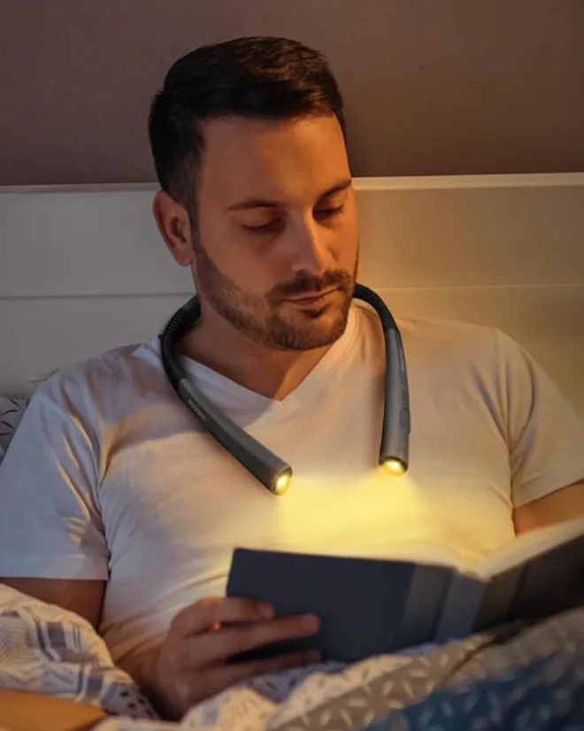 Glocusent Upgraded LED Neck Reading Light