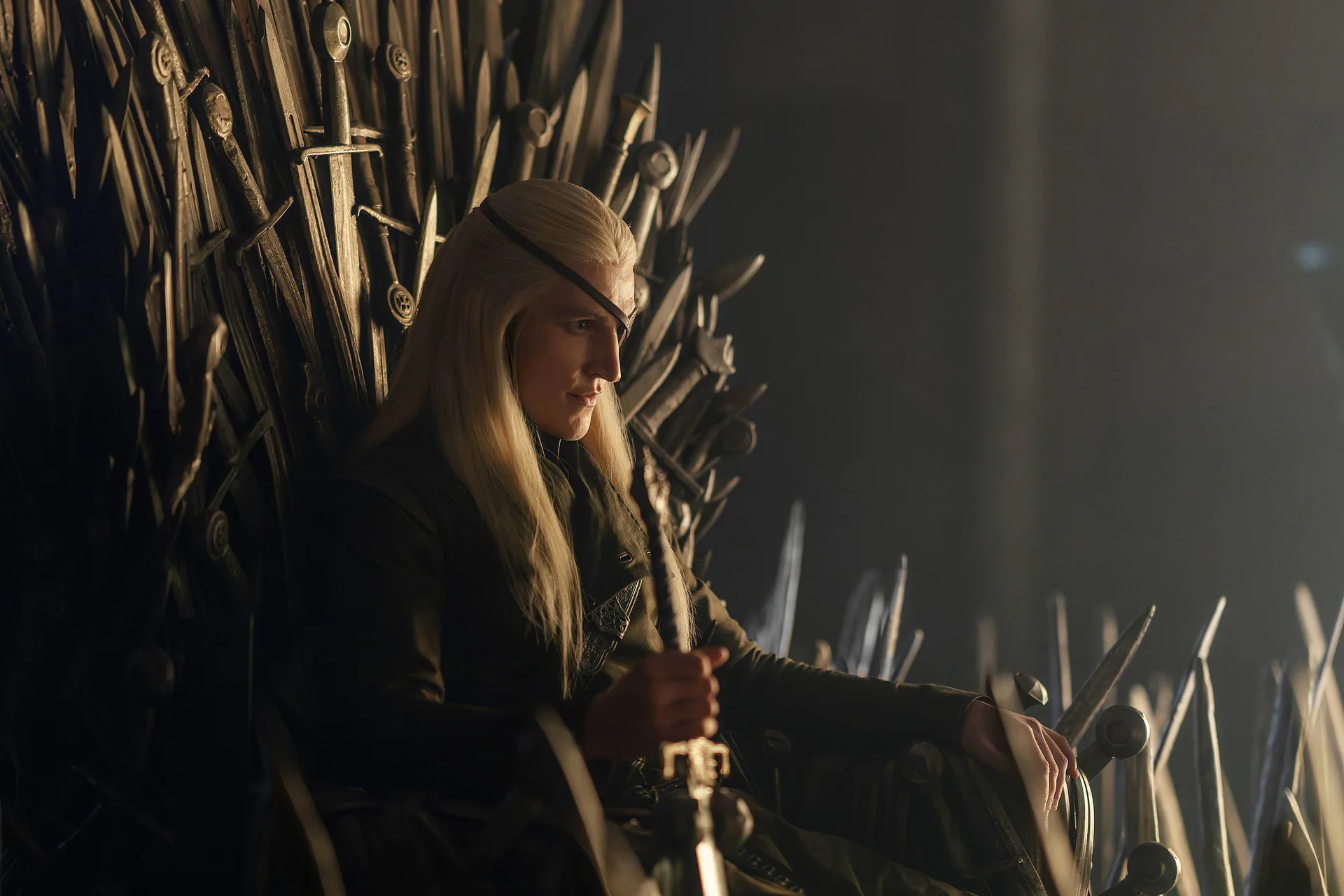 Ewan Mitchell as Aemond Targaryen in House of the Dragon Season 3