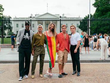 Karamo Brown and his Queer Eye castmates. Photo via Netflix