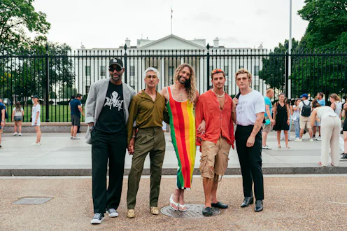 Karamo Brown and his Queer Eye castmates. Photo via Netflix