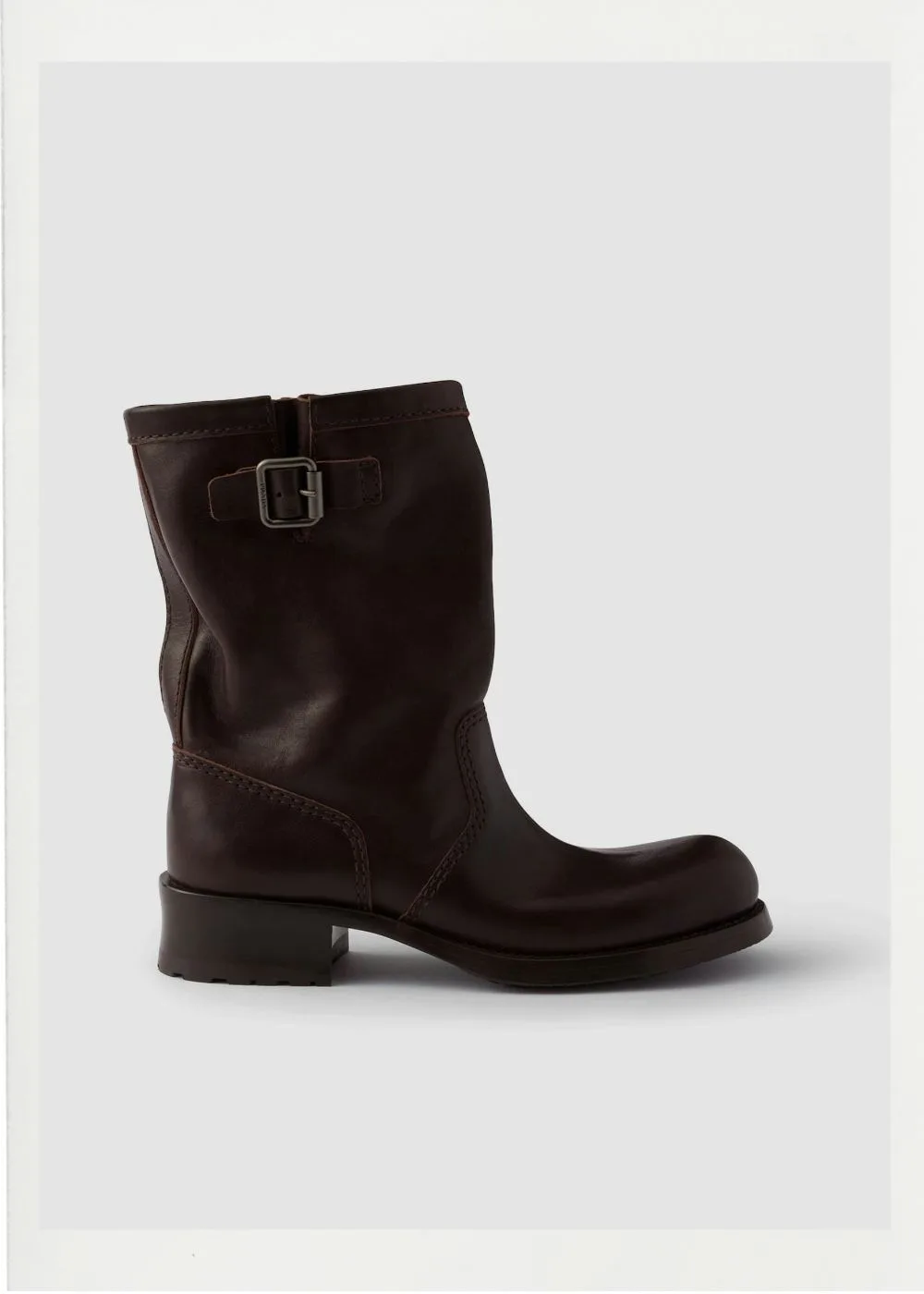 Leather Mid-Calf boots
