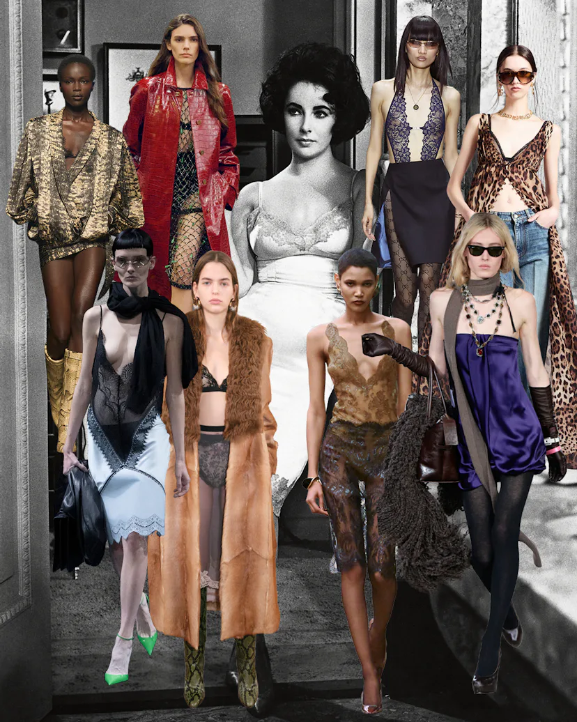 Clockwise from top left, looks from: Isabel Marant, Chanel, Gucci, Dolce & Gabbana, 7 for All Mankin...