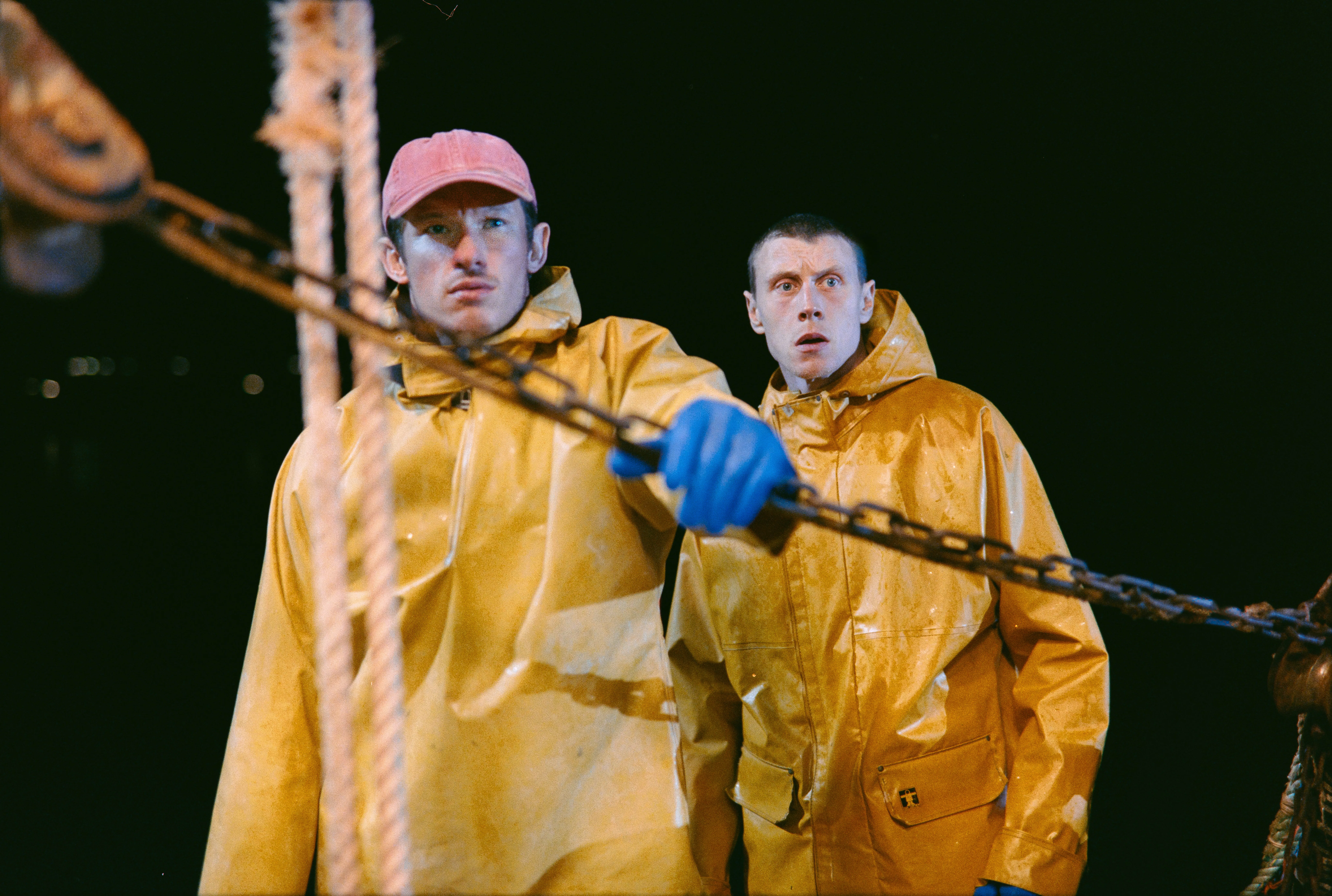 Callum Turner and George MacKay in Rose of Nevada