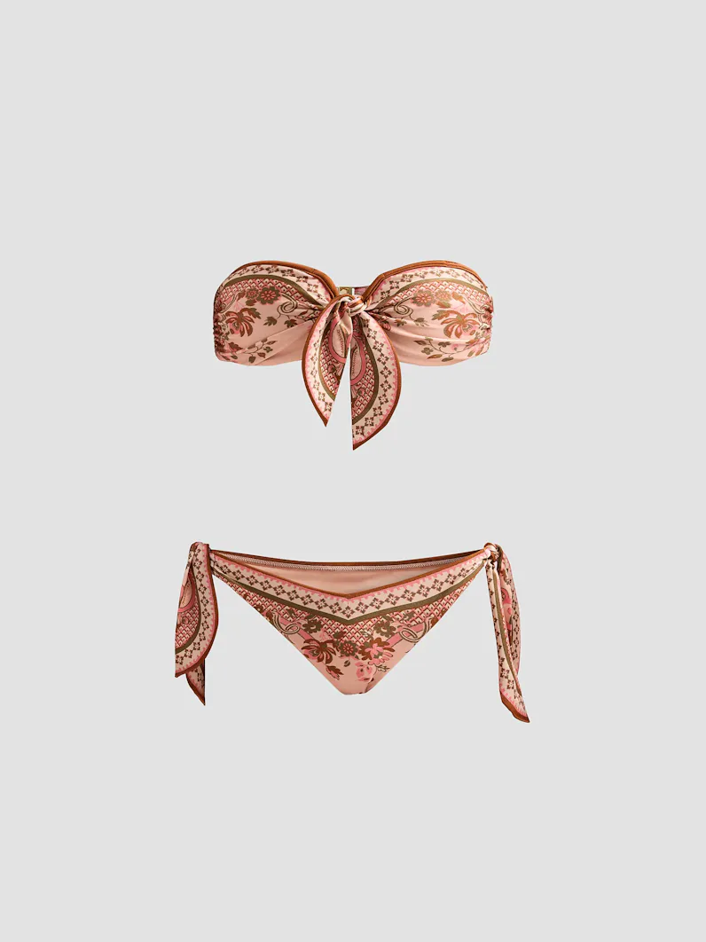 Aster Paisley Scarf Tie Bikini