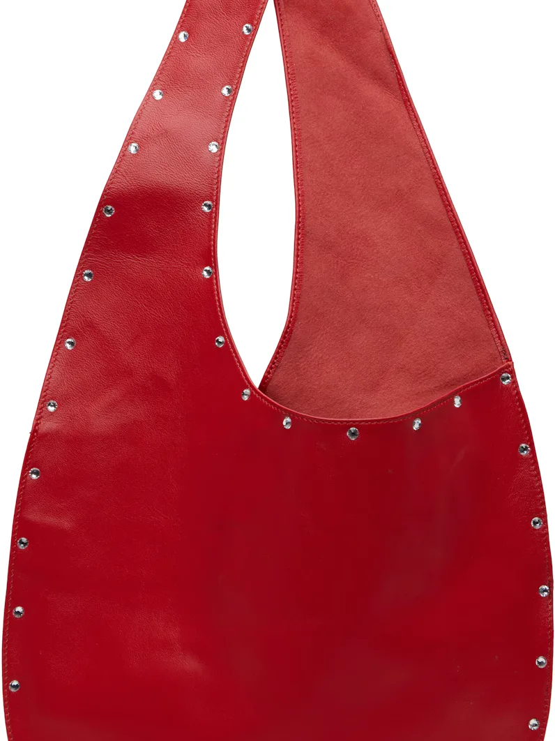Red Lara Stones Tote