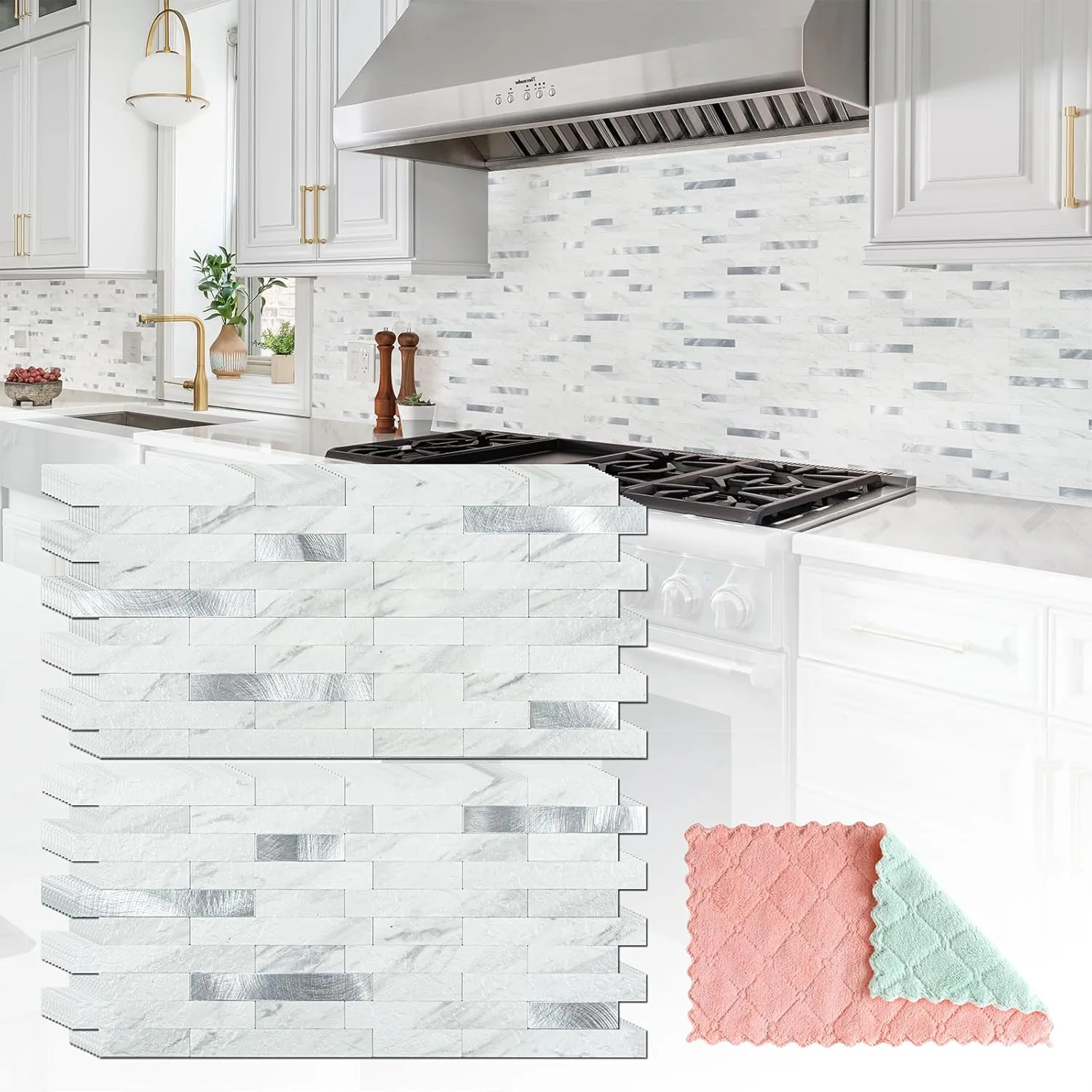 StyloVue Peel and Stick Backsplash (20 Sheets)