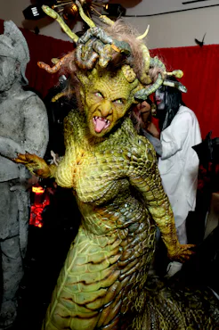 Heidi Klum teases her "gory" 2026 Halloween costume.
