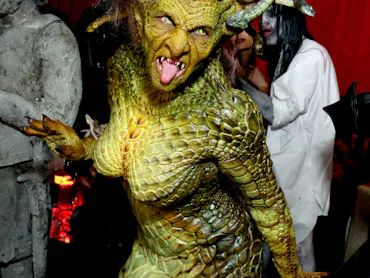 Heidi Klum teases her "gory" 2026 Halloween costume.