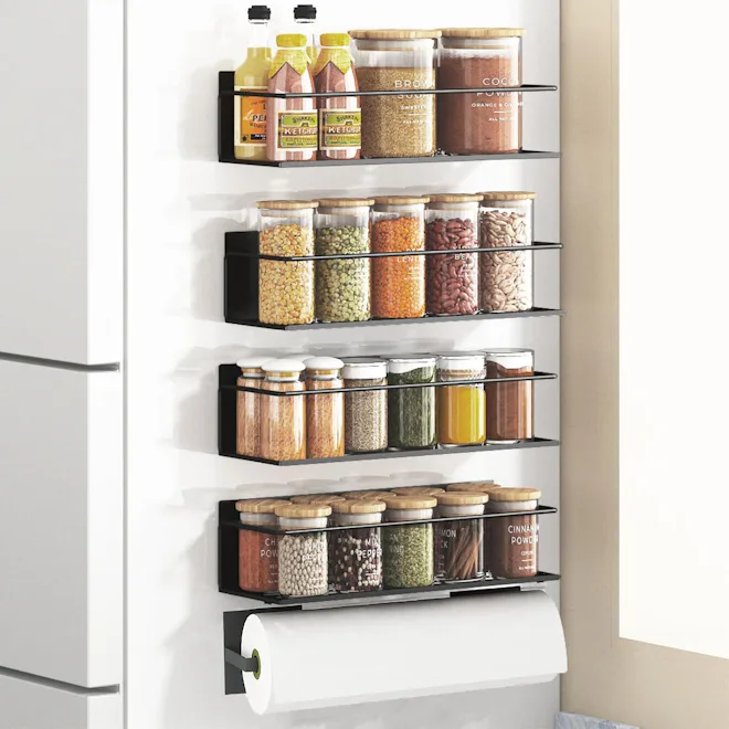 Roysili Magnetic Spice Rack (4-Pack)