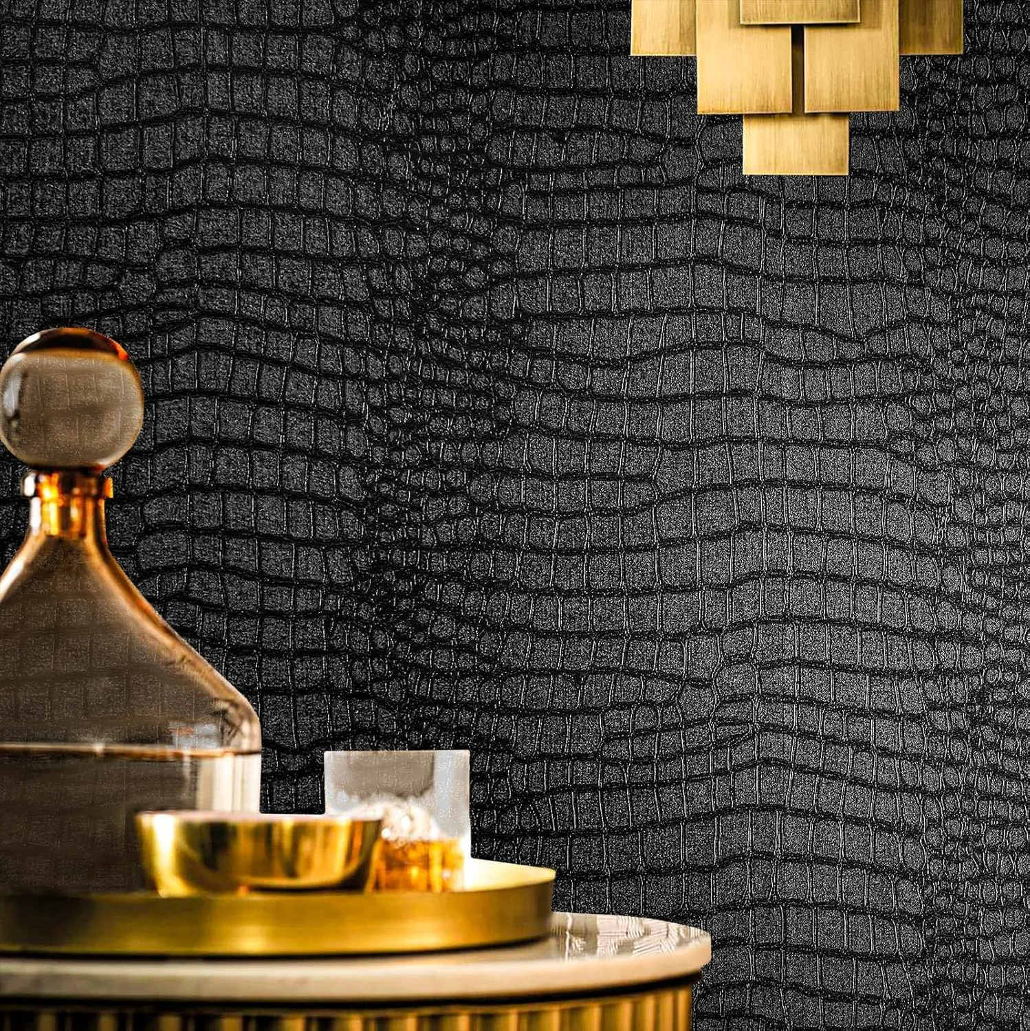 Fititem Crocodile Textured Contact Wallpaper