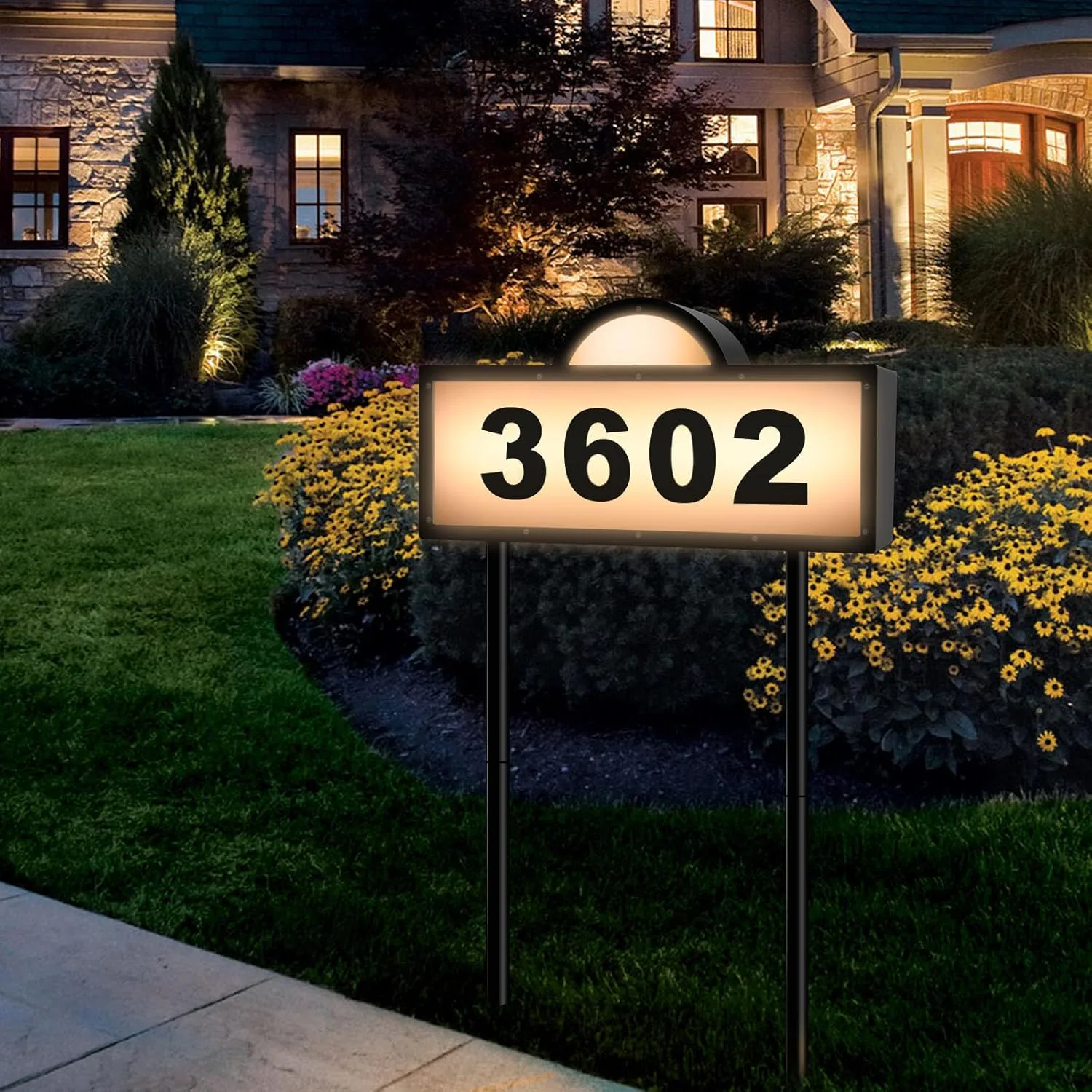 GEYUEYA Home Solar Address Sign