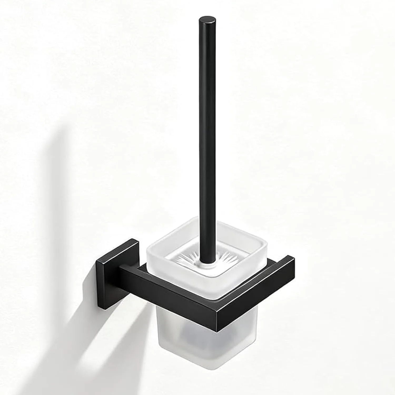 NEWRAIN Toilet Brush and Holder Set (3 Pieces)