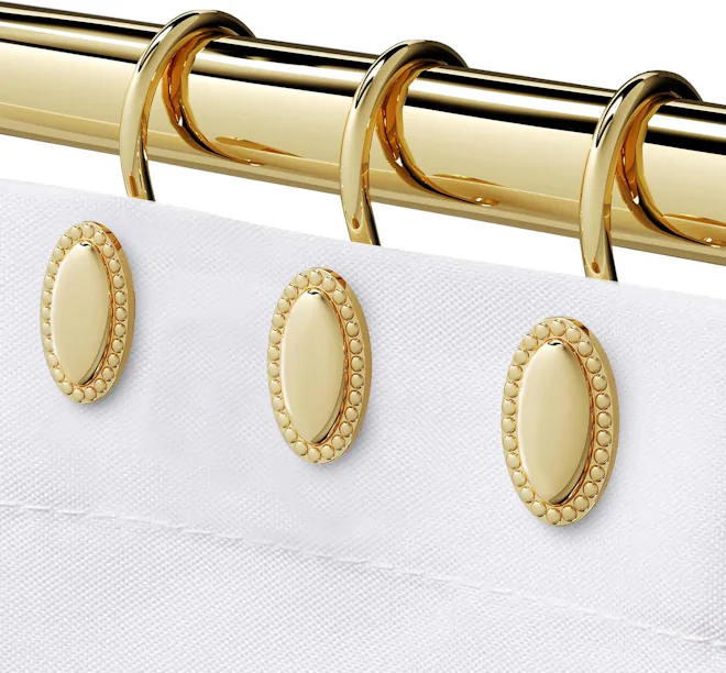 iToplin Shower Curtain Hooks (12-Pack)