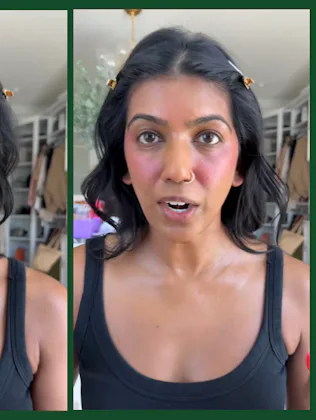 Stills from a Tik Tok of influencer Vidya Gopalan sharing her strict summer rules for her kids.