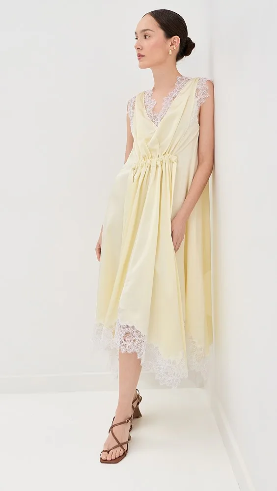 V-Neck Midi Dress
