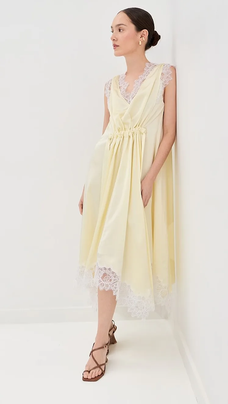 V-Neck Midi Dress