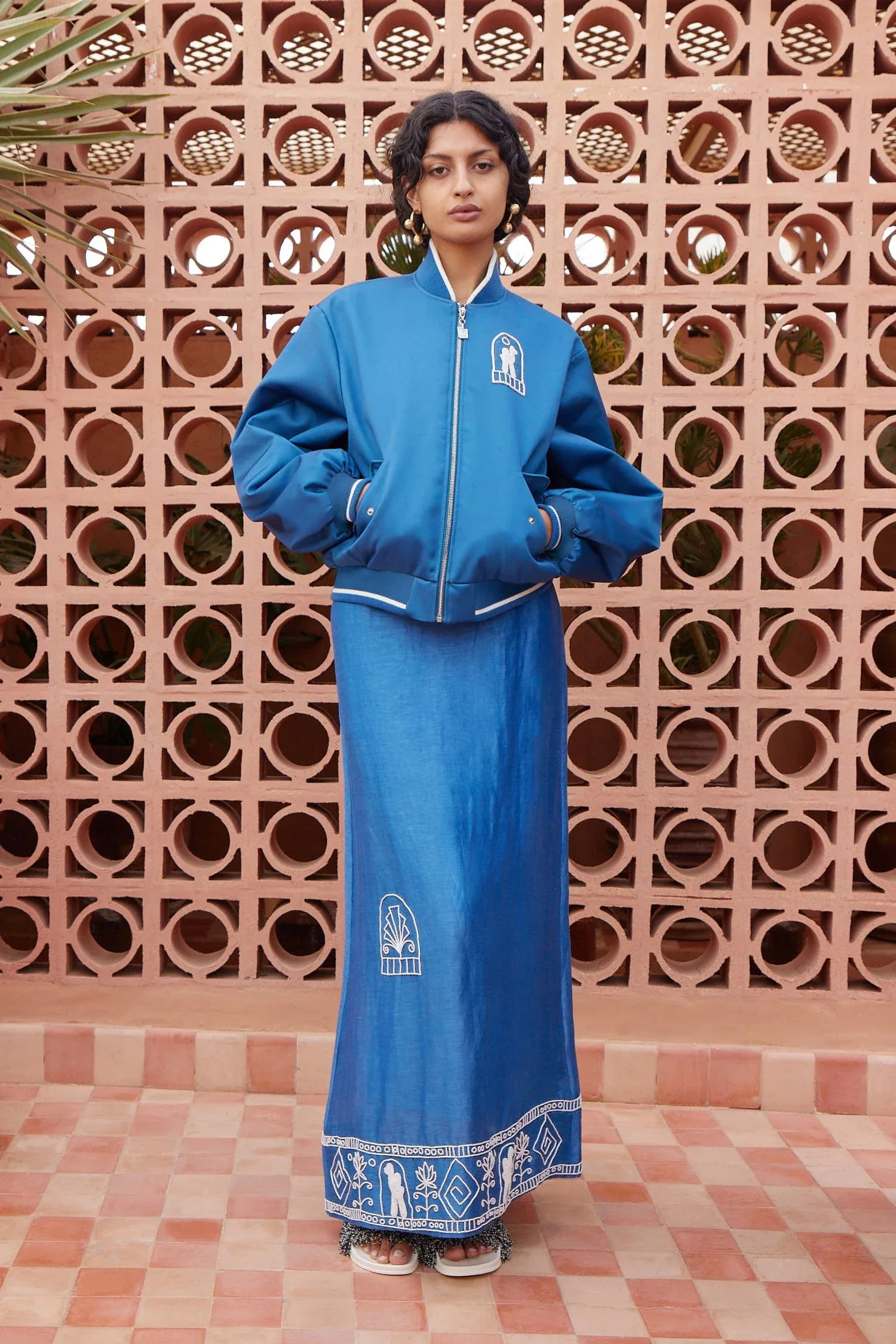 Yasmeen Embellished Bomber Jacket
