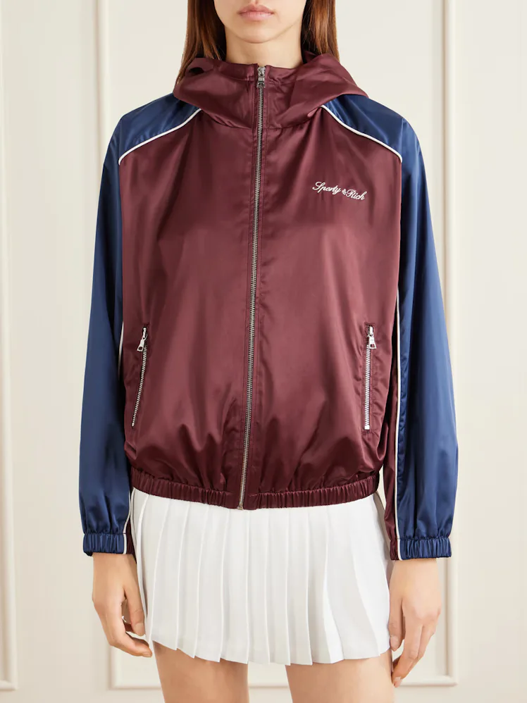 Logo-Embroidered Shell Jacket