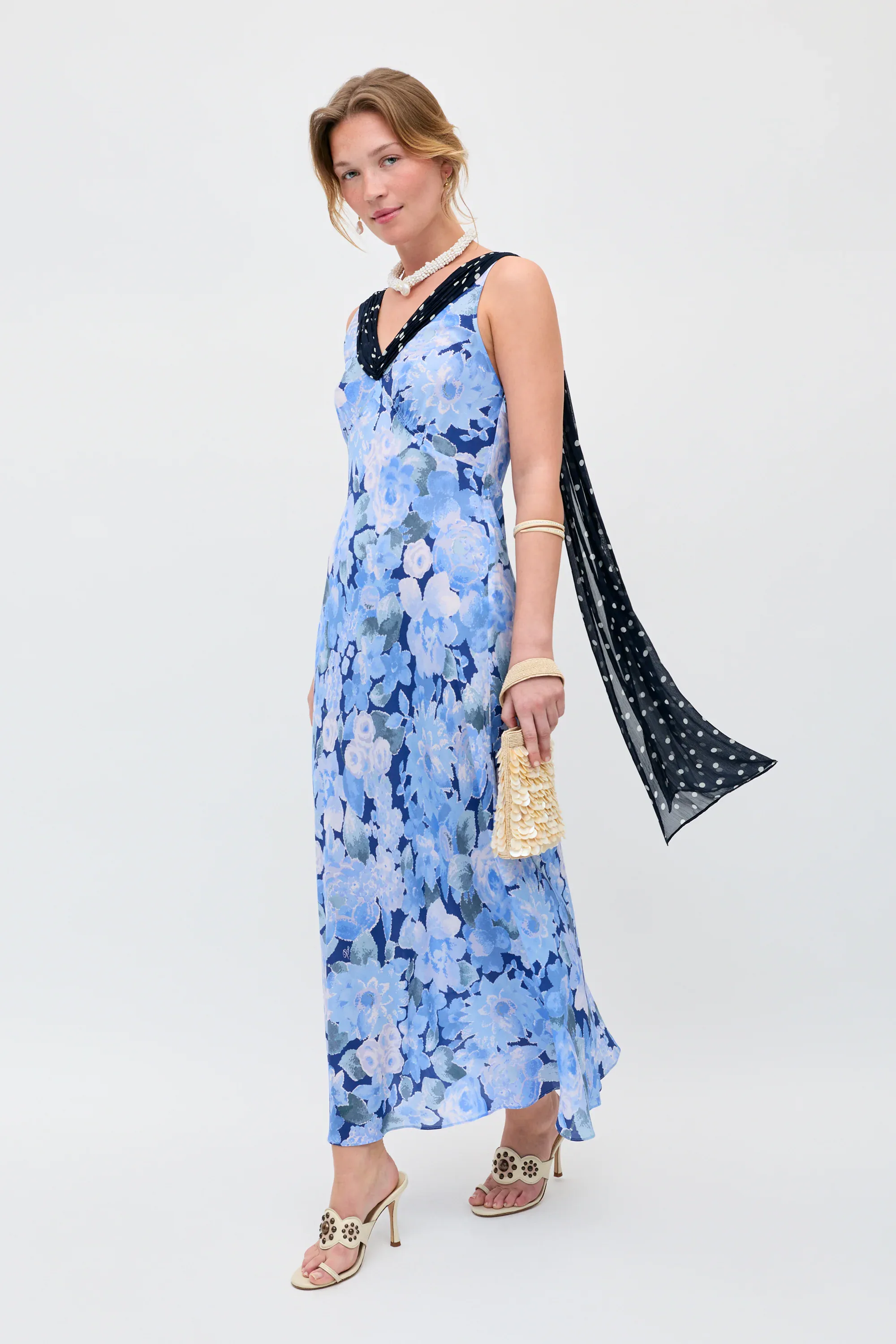 Roux Silk Midi Dress