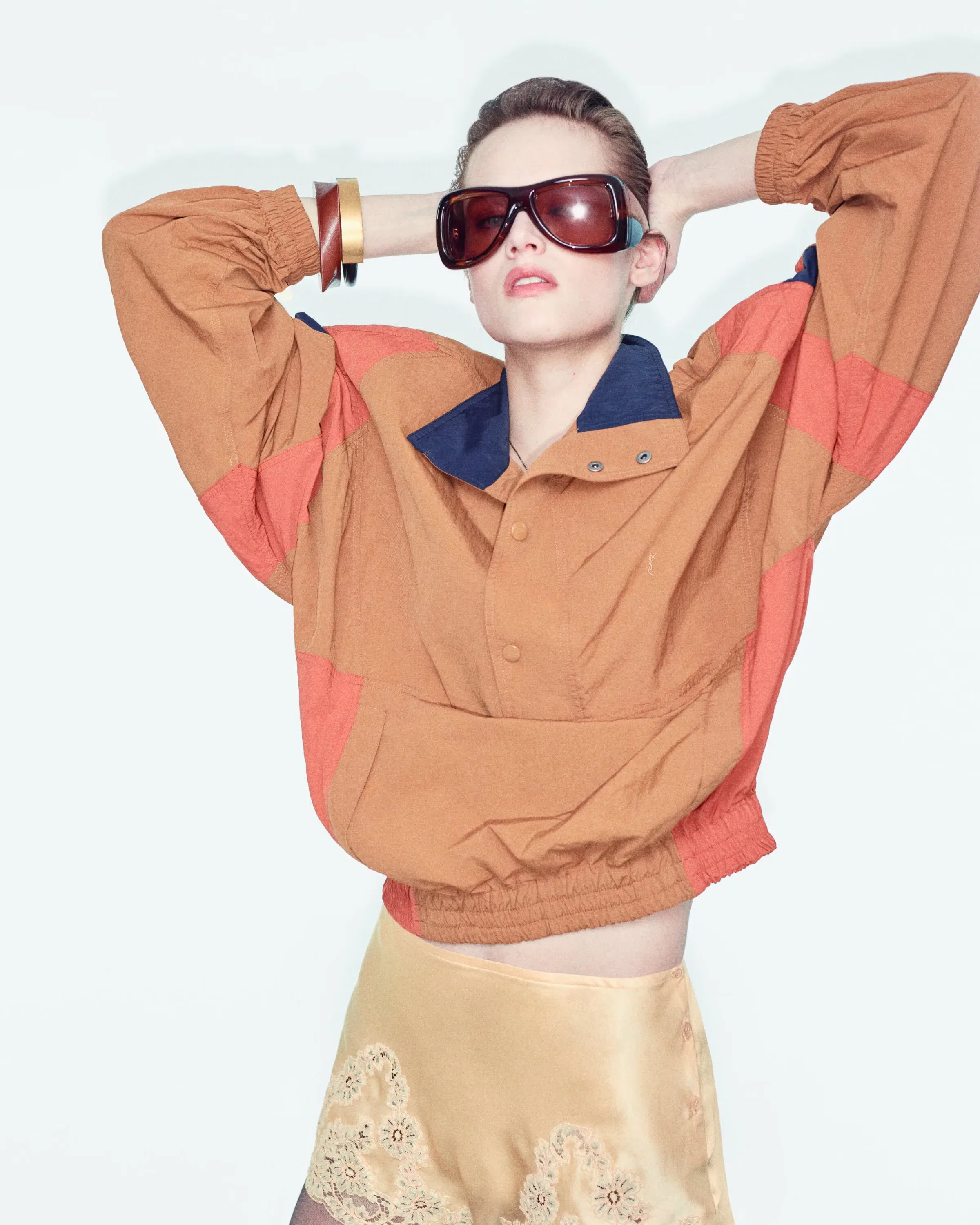 Cassandre Windbreaker In Nylon Faille