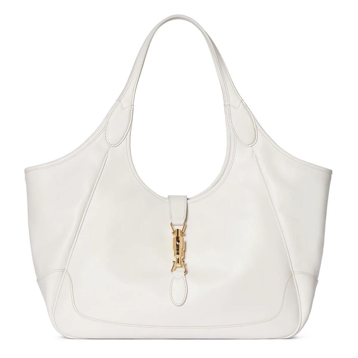 Mercato Medium Tote Bag in White