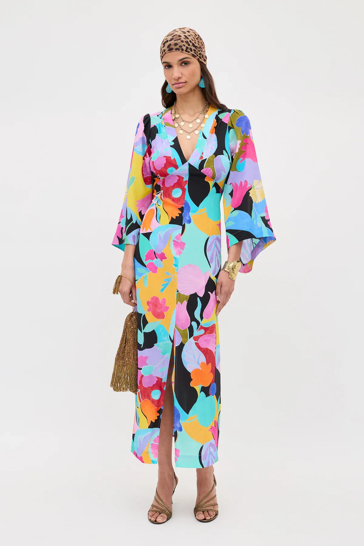 Dahlia Silk Midi Dress