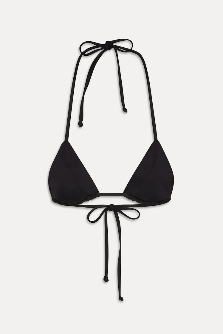 Frankie's Bikinis Sky Triangle Halter Bikini Top